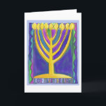 Cartes Pour Fêtes Annuelles Laisser La Lumière<br><div class="desc">Illustration originale de Laura Bolter Design.</div>