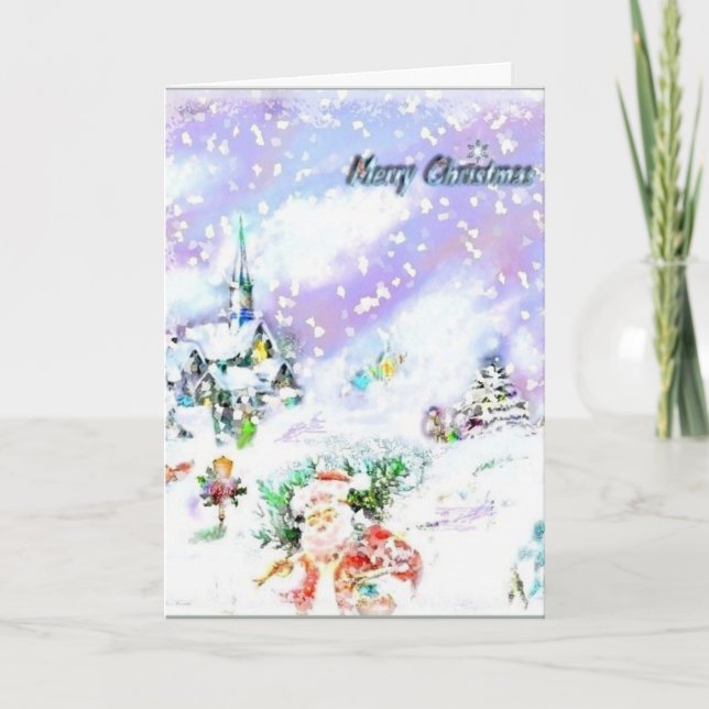 Cartes Pour Fêtes Annuelles Laisser neiger (Devant)