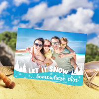 Laisser neiger drôle plage vacances Noël vacances