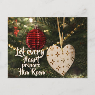 Cartes Pour Fêtes Annuelles Laissez chaque cœur Lui faire place, chant de Noël