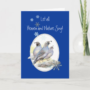 Cartes Pour Fêtes Annuelles Laissez le Ciel et la Nature chanter la Parole de