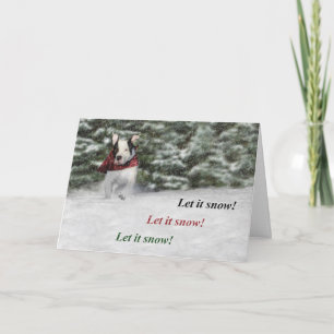 Cartes Pour Fêtes Annuelles Laissez-le Neiger