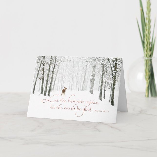 Cartes Pour Fêtes Annuelles Laissez les cieux se réjouir (Devant)