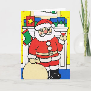 Cartes Pour Fêtes Annuelles Laissez lui neiger ! , Père Noël appréciant un