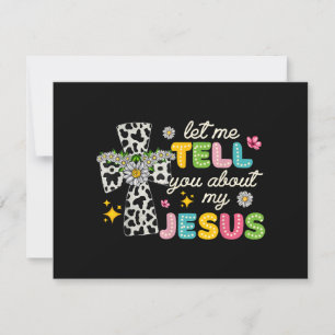 Cartes Pour Fêtes Annuelles Laissez-Moi Vous Parler De Mon Jésus Super Christi