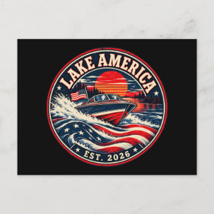 Cartes Pour Fêtes Annuelles Lake America est humour politique 2026