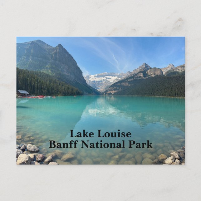 Cartes Pour Fêtes Annuelles Lake Louise à Banff Canada (Devant)