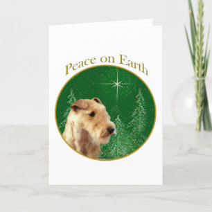 Cartes Pour Fêtes Annuelles Lakeland Terrier Paix