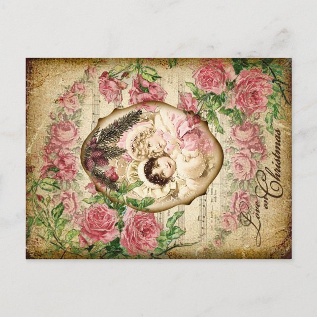 Cartes Pour Fêtes Annuelles L'amour à Noël (Devant)