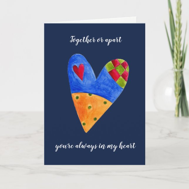 Cartes Pour Fêtes Annuelles L'amour à travers les kilomètres Salutation de Noë (Devant)