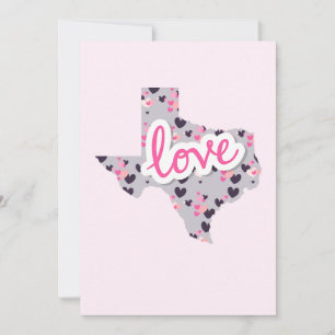 Cartes Pour Fêtes Annuelles L'amour au Texas - Saint-Valentin