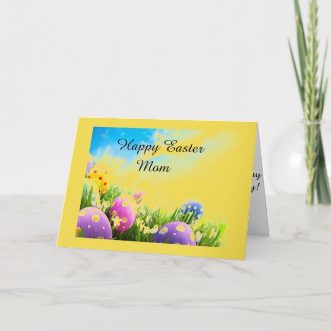 CARTES POUR FÊTES ANNUELLES L'AMOUR DE LA PÂQUE À MON ***MOM*** (Devant)
