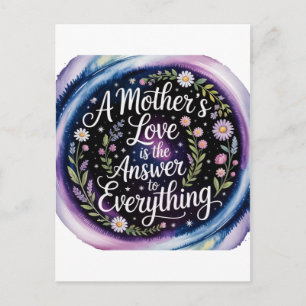 Cartes Pour Fêtes Annuelles L'amour d'une mère est la réponse à tout
