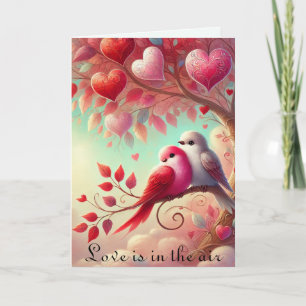 Cartes Pour Fêtes Annuelles L'amour est dans l'air Sweet Birds