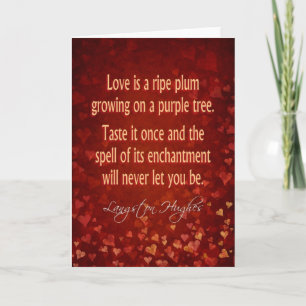Cartes Pour Fêtes Annuelles L'amour est mûr