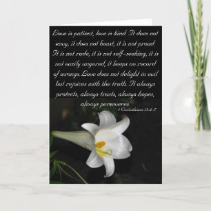 Cartes Pour Fêtes Annuelles L'amour est patient…