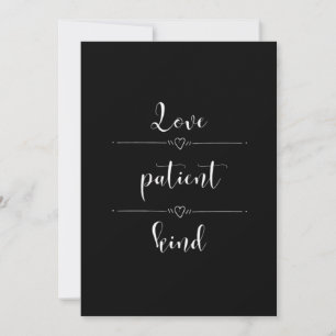Cartes Pour Fêtes Annuelles L'amour est un design minimaliste et sincère du cœ