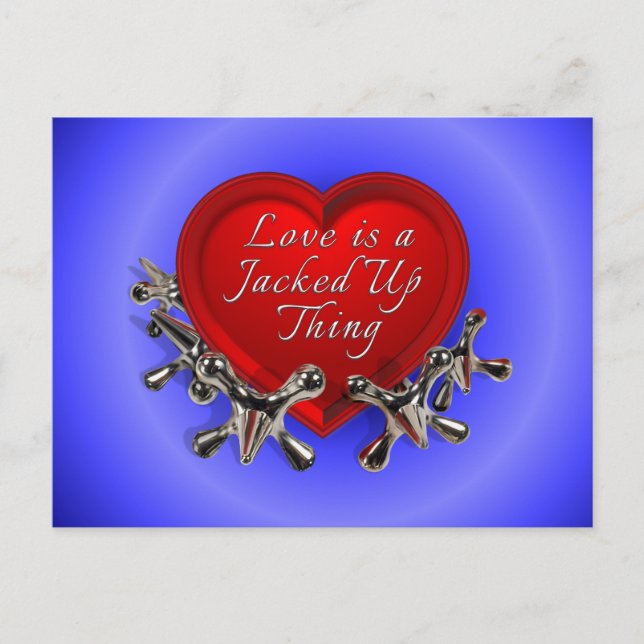 Cartes Pour Fêtes Annuelles L'amour est une chose détournée - Valentine (Devant)