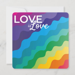 Cartes Pour Fêtes Annuelles L'amour lumineux coloré est l'amour