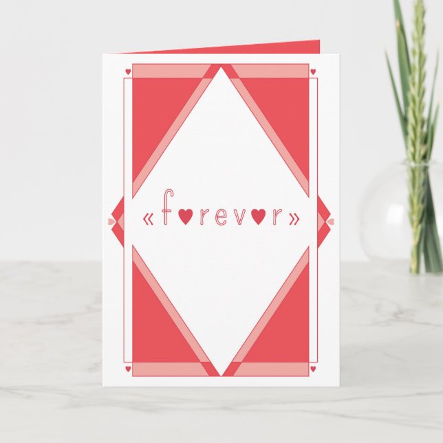 Cartes Pour Fêtes Annuelles L'amour perpétuel (Devant)