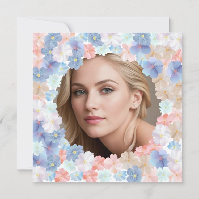 Cartes Pour Fêtes Annuelles L'amour pur comme Fleur (Devant)