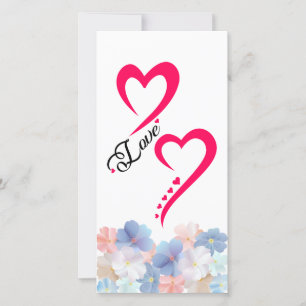 Cartes Pour Fêtes Annuelles L'amour pur comme une Fleur