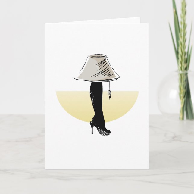 Cartes Pour Fêtes Annuelles lampe de jambe (Devant)
