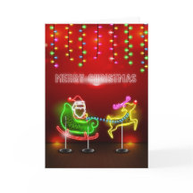 Lampes au néon Père Noël et Noël de Rudolph