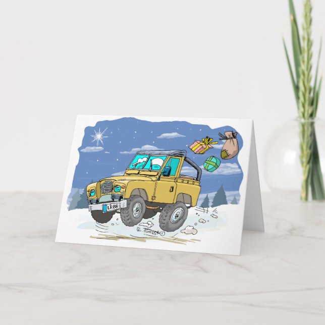 Cartes Pour Fêtes Annuelles LandRoverXtmasCard copie (Devant)