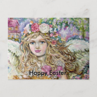 Cartes Pour Fêtes Annuelles L'Ange de la Pêche du Pétrole, Happy Easter