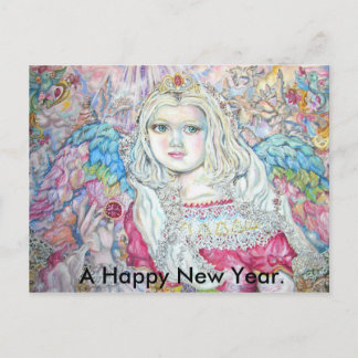 Cartes Pour Fêtes Annuelles L'ange du rubis., Bonne année.