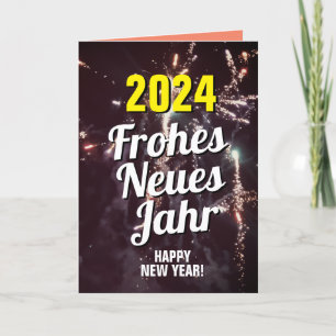 Cartes Pour Fêtes Annuelles Langue allemande   Bonne année 2024 Télécharger