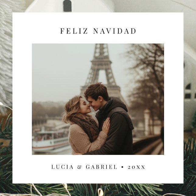 Cartes Pour Fêtes Annuelles Langue espagnole Noël Feliz Navidad Photo (Créateur téléchargé)