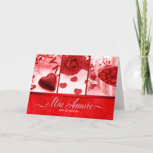 Cartes Pour Fêtes Annuelles Langue italienne Saint-Valentin romantique en roug