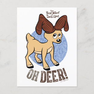 Cartes Pour Fêtes Annuelles L'ANNÉE SANS PÈRE NOËL™ Vixen "Oh Deer"
