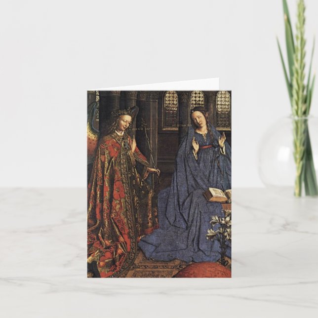 Cartes Pour Fêtes Annuelles L'annonce avant janvier van Eyck (Devant)