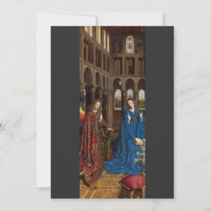 Cartes Pour Fêtes Annuelles L'Annonciation de Van Eyck Premium Lumière de Cath