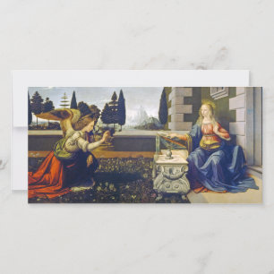 Cartes Pour Fêtes Annuelles L'Annonciation Léonard de Vinci