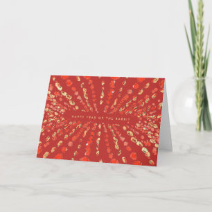 Cartes Pour Fêtes Annuelles Lanternes à aquarelle rouge Chinois Nouvel An luna