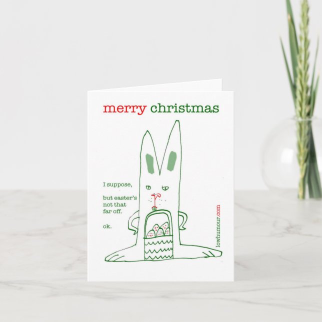 CARTES POUR FÊTES ANNUELLES LAPIN (Devant)