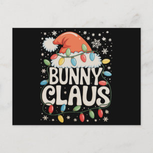 Cartes Pour Fêtes Annuelles Lapin Claus Noël Santa Noël Vacances Famille