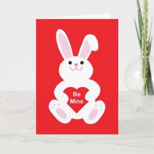 Cartes Pour Fêtes Annuelles Lapin de la Saint Valentin Soyez mien