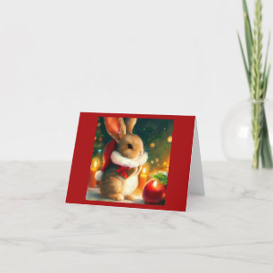 Cartes Pour Fêtes Annuelles Lapin de Noël 1