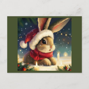 Cartes Pour Fêtes Annuelles Lapin de Noël 4