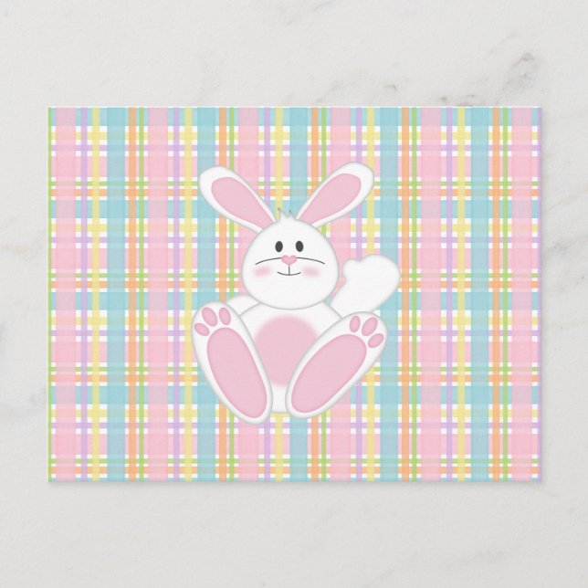 Cartes Pour Fêtes Annuelles Lapin de Pâques (Devant)