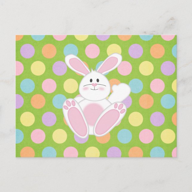 Cartes Pour Fêtes Annuelles Lapin de Pâques (Devant)