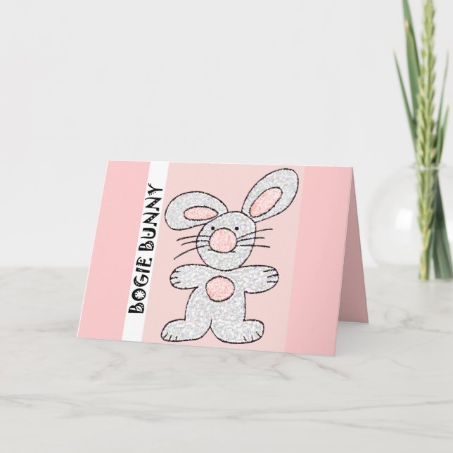 Cartes Pour Fêtes Annuelles Lapin de Pâques (Devant)
