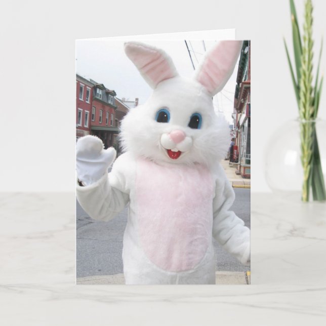 Cartes Pour Fêtes Annuelles Lapin de Pâques (Devant)