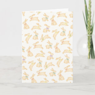 Cartes Pour Fêtes Annuelles Lapin de Pâques Aquarelle Sans Couture