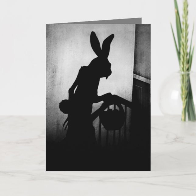 Cartes Pour Fêtes Annuelles Lapin de Pâques arrive (Devant)